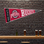 Rico Industries Ncaa Ohio State Buckeyes Exclusive 12'' X 30'' Felt Wall D  Cor Pennant - Great For Home/Bed Room/Man Cave D  Co