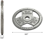 Fitvids Cast Iron Plate Weight Plate For Strength Training And Weightlifting, 1-Inch Center, 5Lb (Set Of 4)