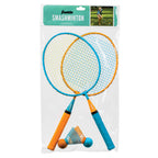 Franklin Sports Badminton Racket Set - Smashminton, Oversize - 2 Player Backyard Youth Set With Birdies For Kids