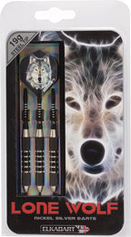 Elkadart Lone Wolf Steel Tip Darts With Storage/Travel Case, 19 Grams Black