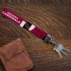 Rico Industries Nfl Football Arizona Cardinals Standard Wrist Lanyard Key Chain, Cute Wristlet Strap Keychain Holder For Women M