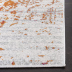 Safavieh Madison Collection 11 X 15 Orangeivory Mad603P Oriental Snowflake Medallion Distressed Non-Shedding Living Room Dining