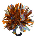 Set of 3, Wearable 2-Color 2 Metallic Pom Poms for Cheerleading, Team Spirit, Party Costume, Ponytail Holder, Holiday Celebratio