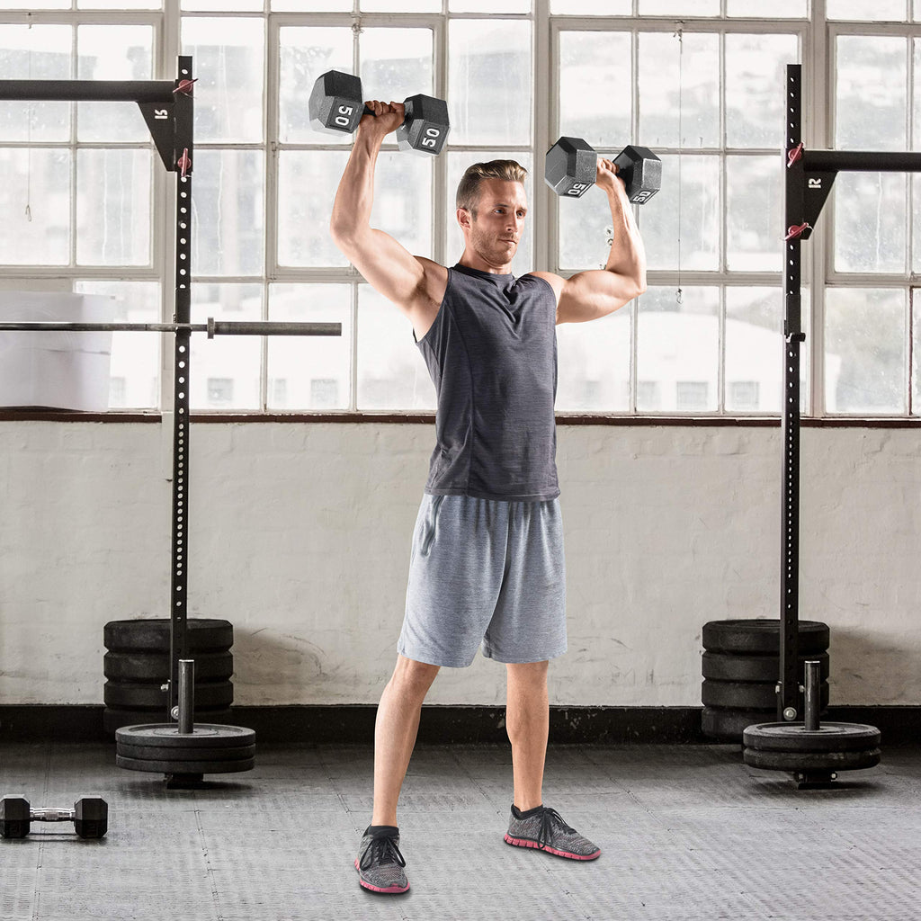 CAP Barbell Solid Hex Single Dumbbells (100-Pound)