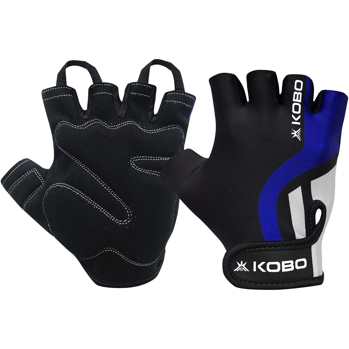 Kobo Leather WTG26LARGE Weight Lifting Gym Gloves Hand Protector for Fitness Training (Multicolour)