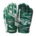 Wilson Nfl Stretch Fit Football Gloves - Youth, New York Jets