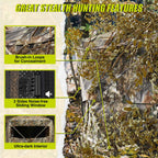 Tidewe Hunting Blind, Double Ground Blinds 270 See Through For 3-In-1 Use, 4-6 Person Pop Up Portable Hunting Tent Includes Carr