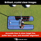 Eyeline Golf Patented Classic Putting Mirror Training Aid - Portable Putting Trainer For Games Drills. Mirror Size 9.25 X 17.5 I