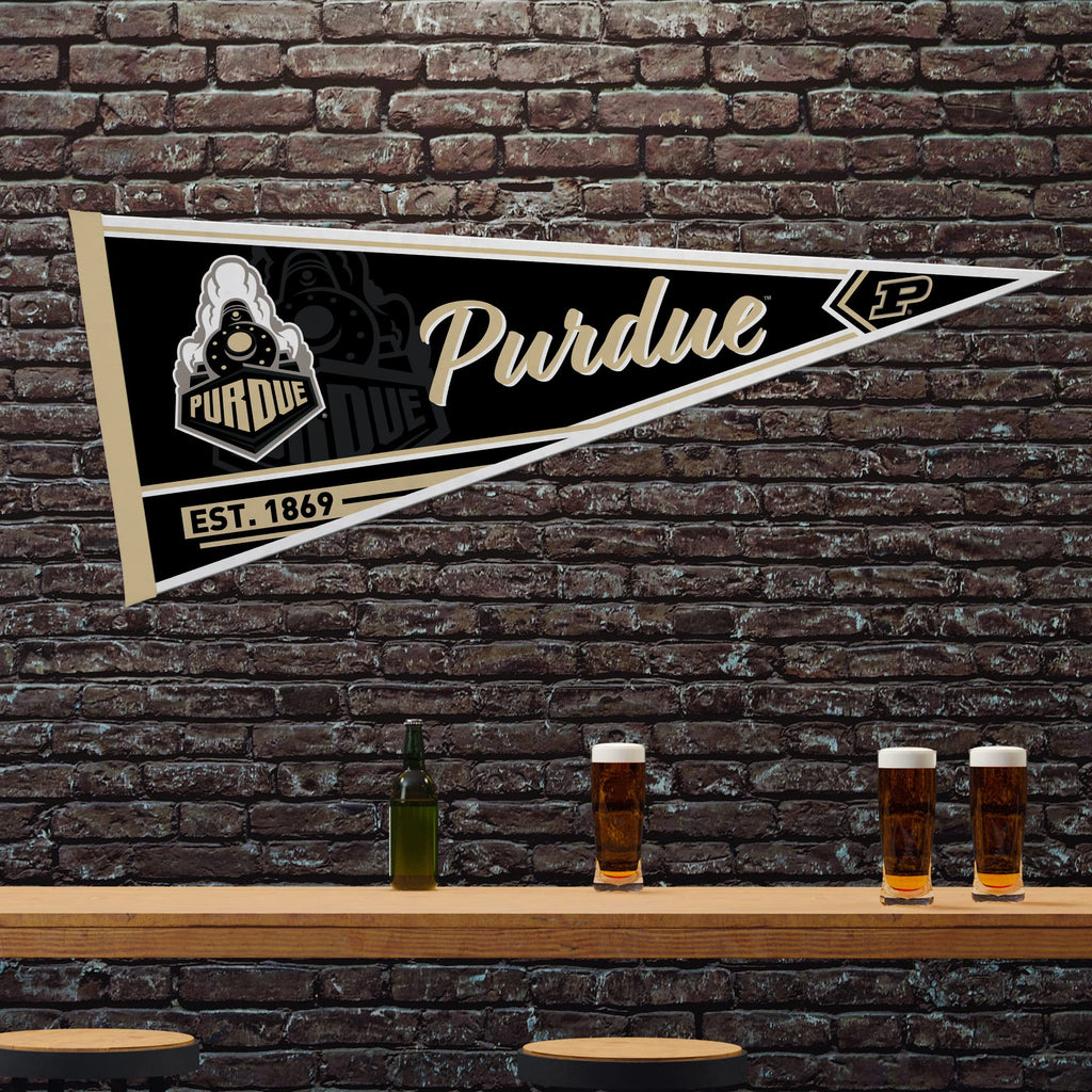 Rico Industries Ncaa Purdue Boilermakers Classic 12'' X 30'' Felt Wall D  Cor Pennant - Great For Home/Bed Room/Man Cave D  Cor