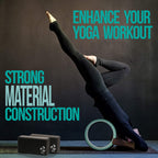 Pete'S Choice Yoga Set For Beginners - Yoga Wheel Kit + 2 Yoga Blocks, Bonus Ebook & Free Yoga Strap | Yoga Starter Kit For Begi