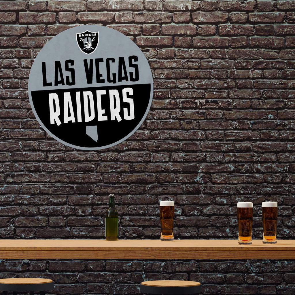 Rico Industries Nfl Football Las Vegas Raiders Classic Shape Cut Pennant - Home And Living Room D  Cor - Soft Felt Ez To Hang