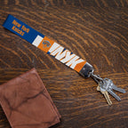 Rico Industries Nba Basketball New York Knicks Wrist Lanyard Key Chain, Cute Wristlet Strap Keychain Holder For Women Men Car Ke
