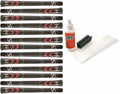 Superstroke Cross Comfort Black/Red Midsize - 13 Piece Golf Grip Kit (With Tape, Solvent, Vise Clamp)