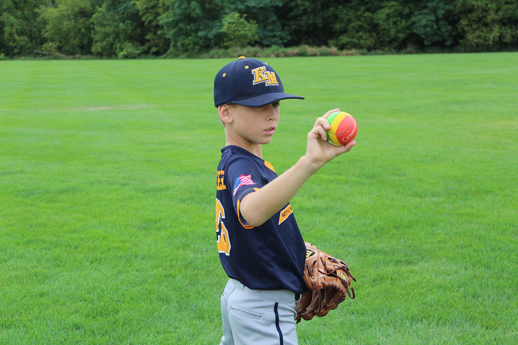Swingrail (3-Pack) Stoplight Throwing Mechanics Training Baseballs For Teaching Proper Throwing Motion