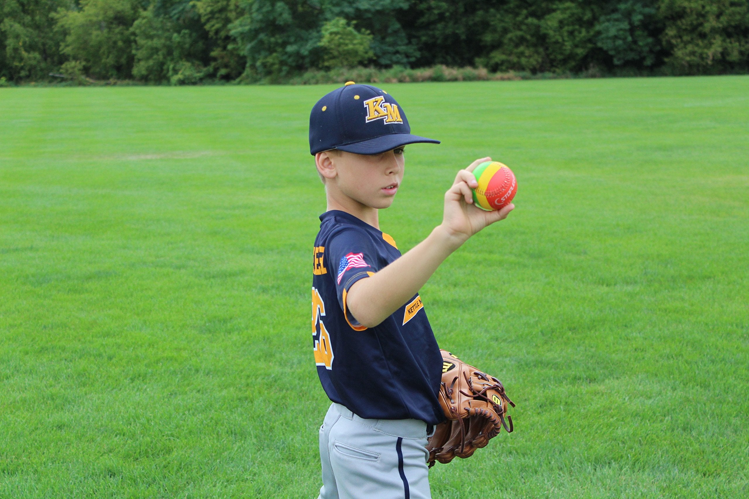 Swingrail (3-Pack) Stoplight Throwing Mechanics Training Baseballs For Teaching Proper Throwing Motion