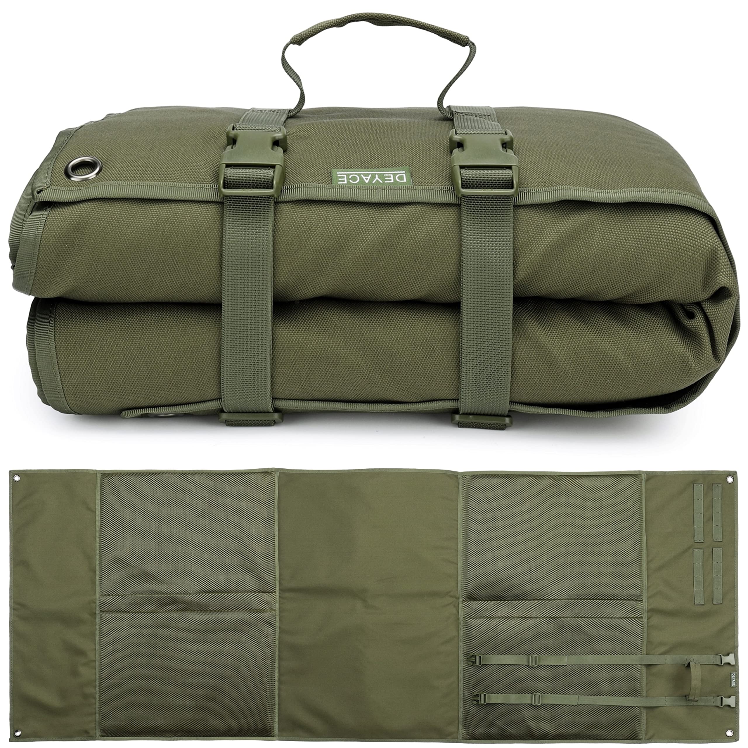Deyace Shooting Mats Prone Padded, Extra Large Portable Roll Up Shooting Padded Mat For Range Shooting And Hunting (Green)