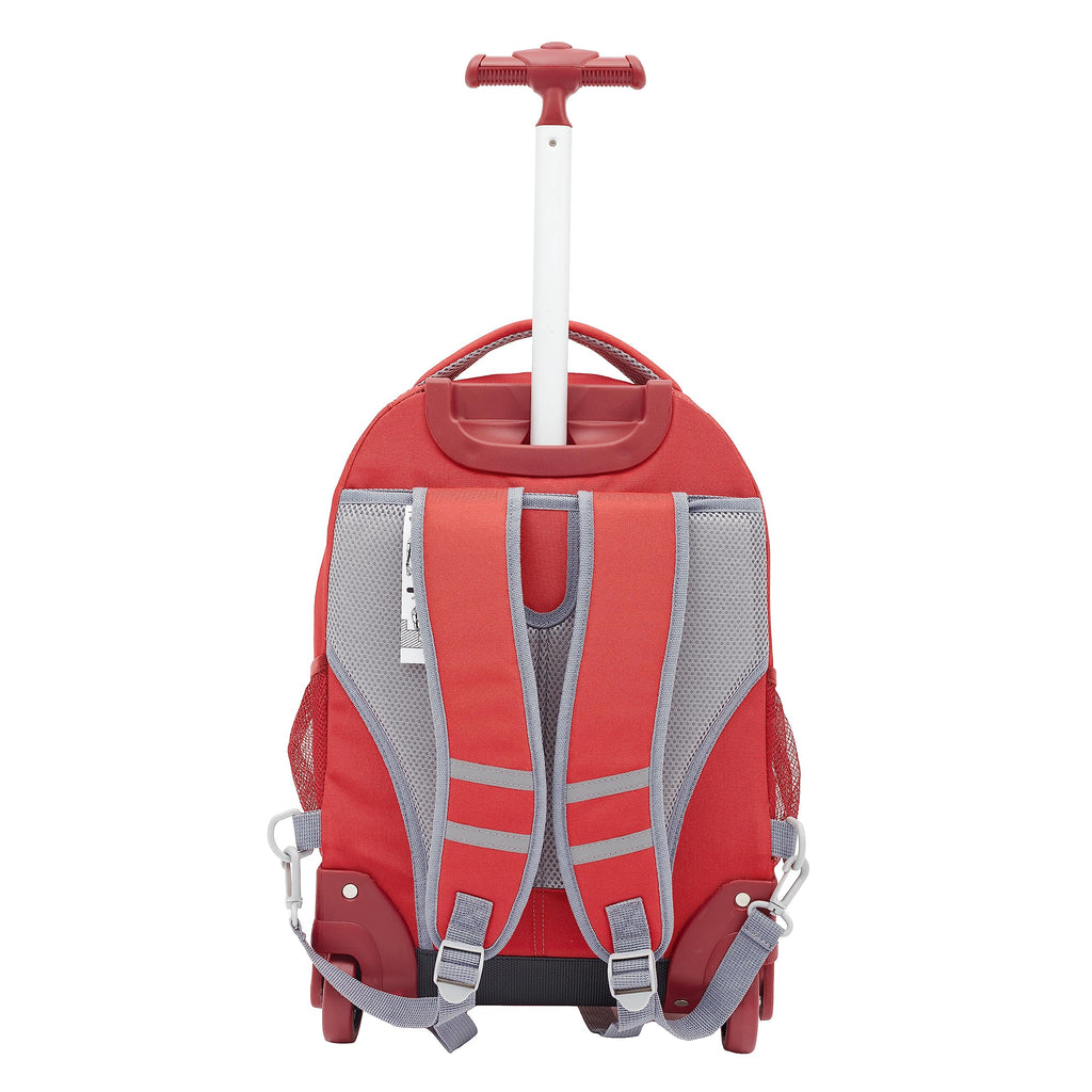 Travelers Club 18 Rolling Backpack with Shoulder Straps, Red