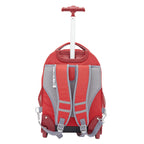 Travelers Club 18 Rolling Backpack with Shoulder Straps, Red