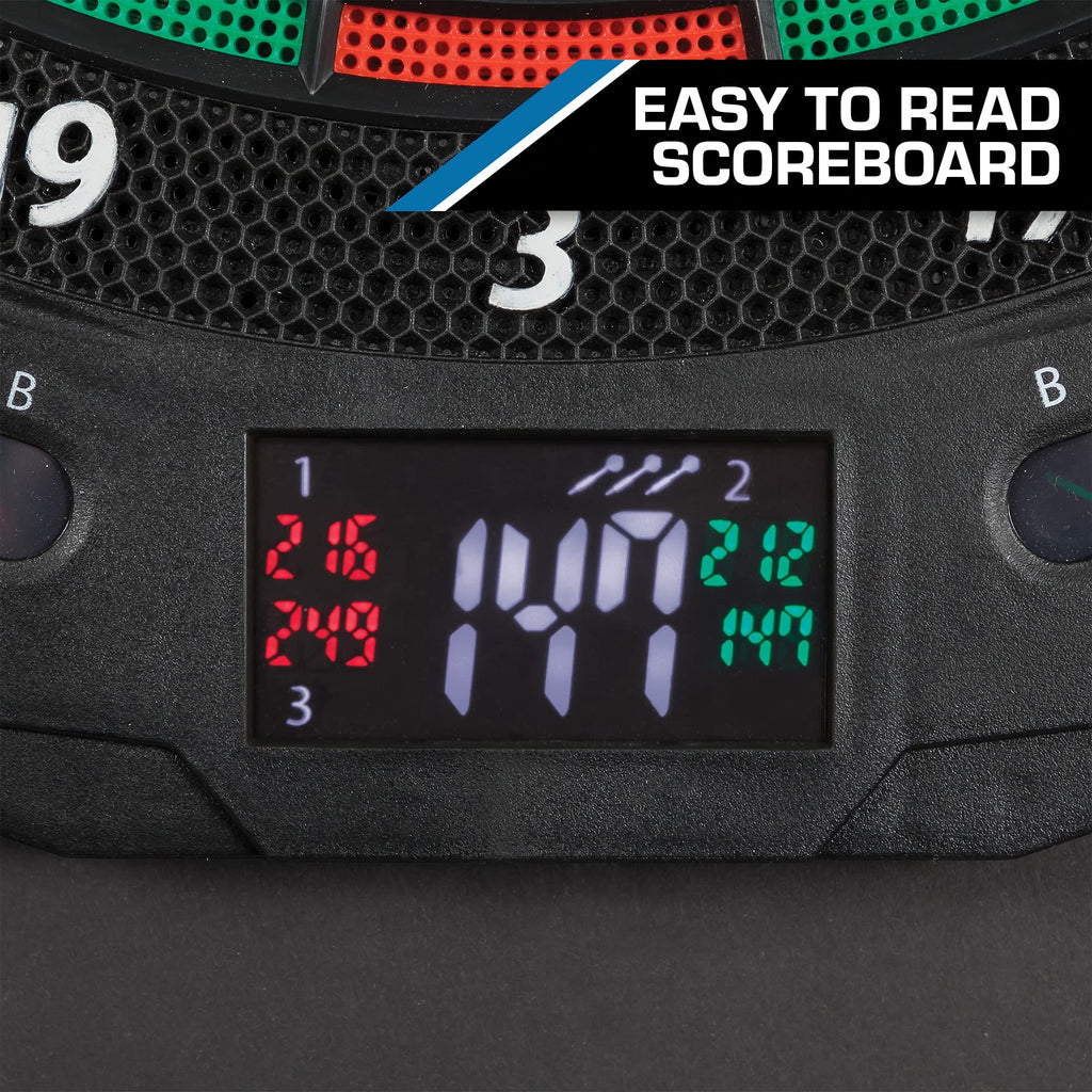 Eastpoint Sports Electronic Soft-Tip Dartboard With Electronic Led Cricket Scoring And Over 30 Game Modes Includes 12 Soft Tip D