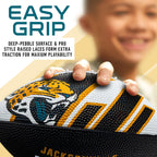 Franklin Sports Nfl Jacksonville Jaguars Football - Youth Football - Mini 8.5'' Rubber Ball - Perfect For Kids - Team Logos And