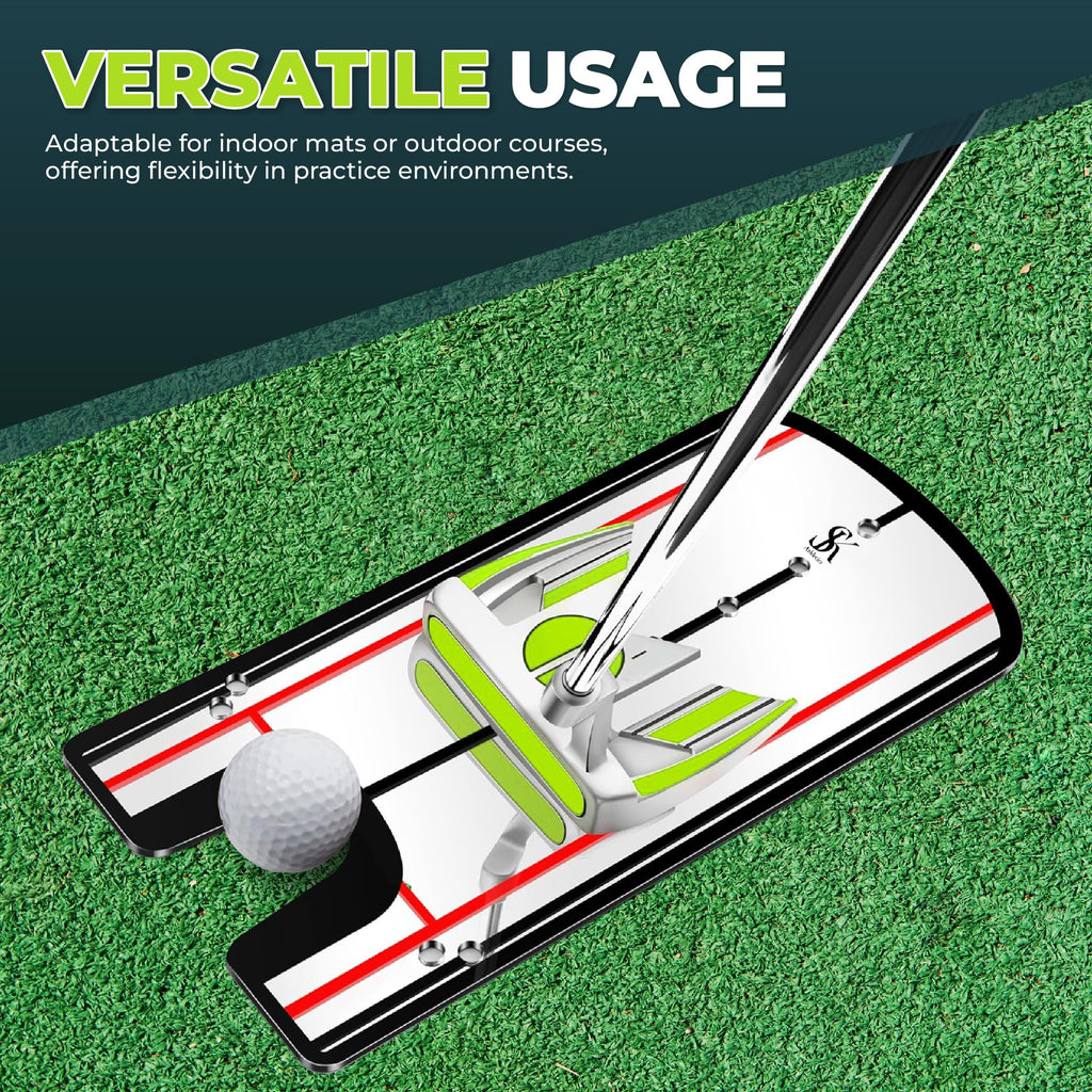 Golf Putting Mirror W/Upgraded Carry Bag  Golf Swing Trainer For Enhanced Putting Practice  Golf Trainer Putting Aid To Use W/Go