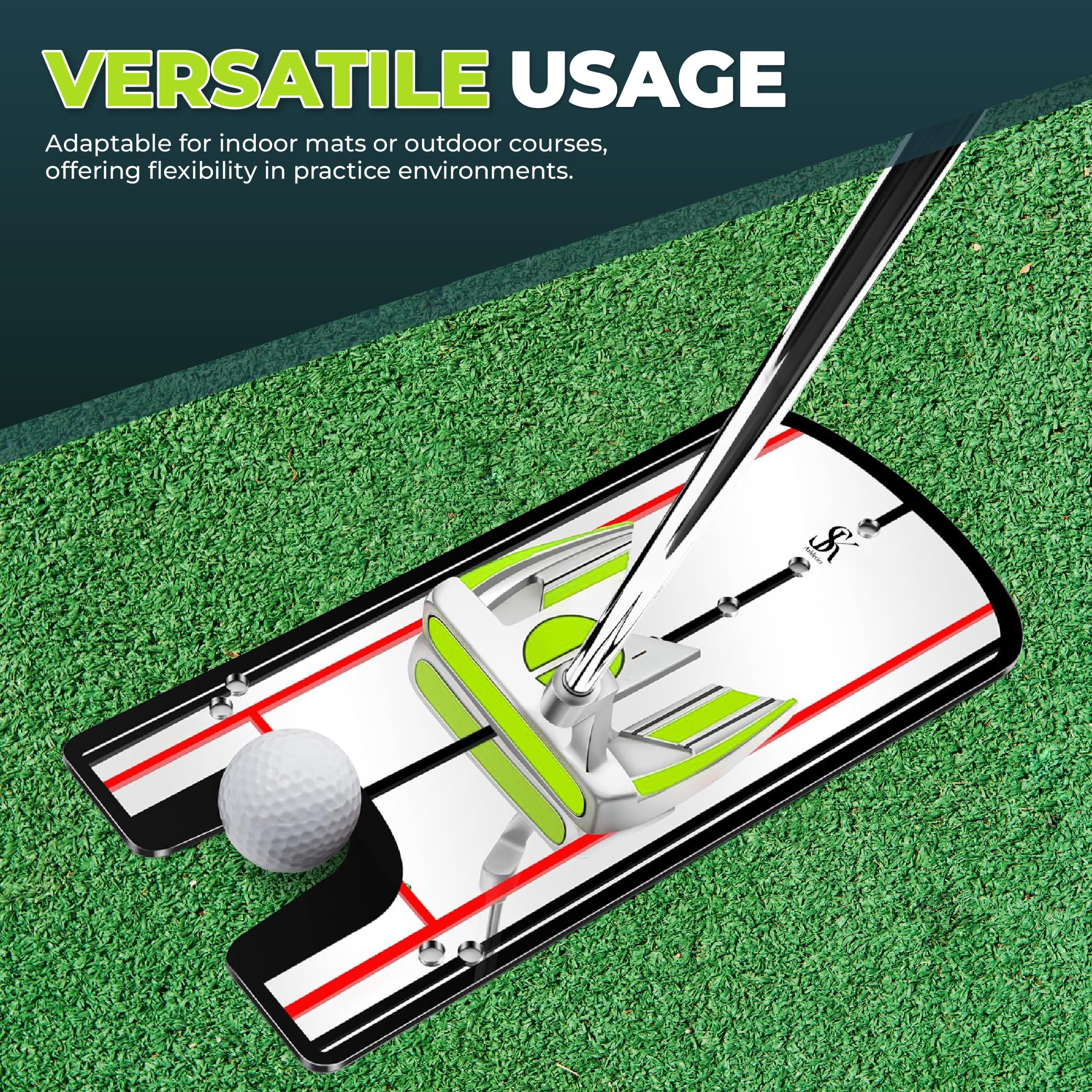 Golf Putting Mirror W/Upgraded Carry Bag  Golf Swing Trainer For Enhanced Putting Practice  Golf Trainer Putting Aid To Use W/Go