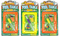 JA-RU 12 Inch Mini Pool Table Set (3 Mini Billiards Assorted) w/ 2 Cue Stick & Pool Balls. Portable Travel Size Mini Arcade Game