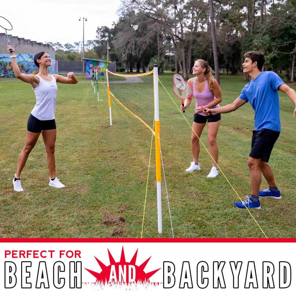 Franklin Sports 2 Player Badminton Replacement Set - 2 Badminton Racquets And 2 Shuttlecocks - Adults And Kids Backyard Game - R