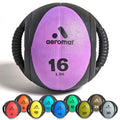 Aeromat Dual Grip Power Medicine Ball, 9Cm/16-Pound, Black/Green
