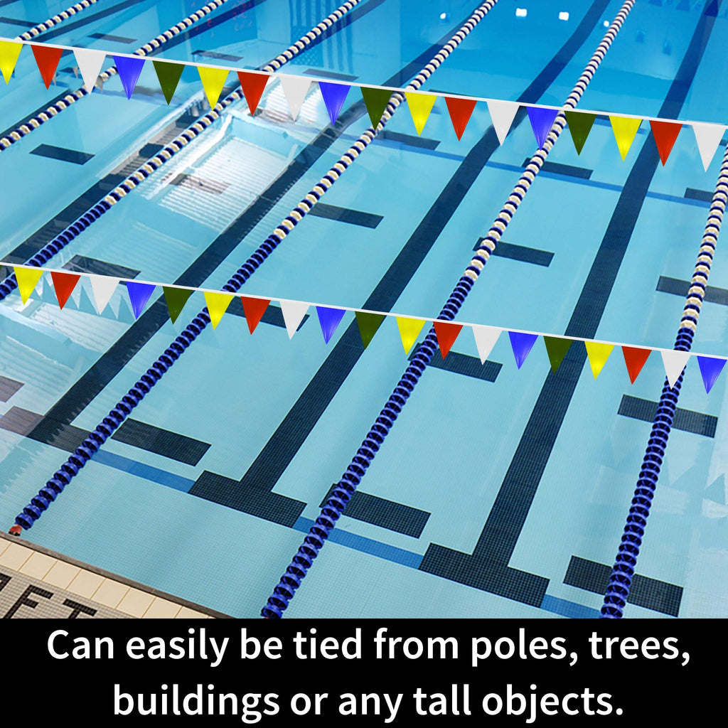 Water Gear Backstroke Flags - Meets All Regulations - Heavy-Duty Vinyl - Great For Swimmers And Divers - Competitive Swim Gear -
