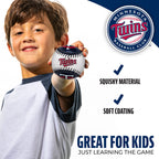 Franklin Sports Minnesota Twins Mlb Team Baseball - Mlb Team Logo Soft Baseballs - Toy Baseball For Kids - Great Decoration For