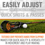 Franklin Sports Unisex Teen Youth Lacrosse Sticks, Black/Orange, 26 Us