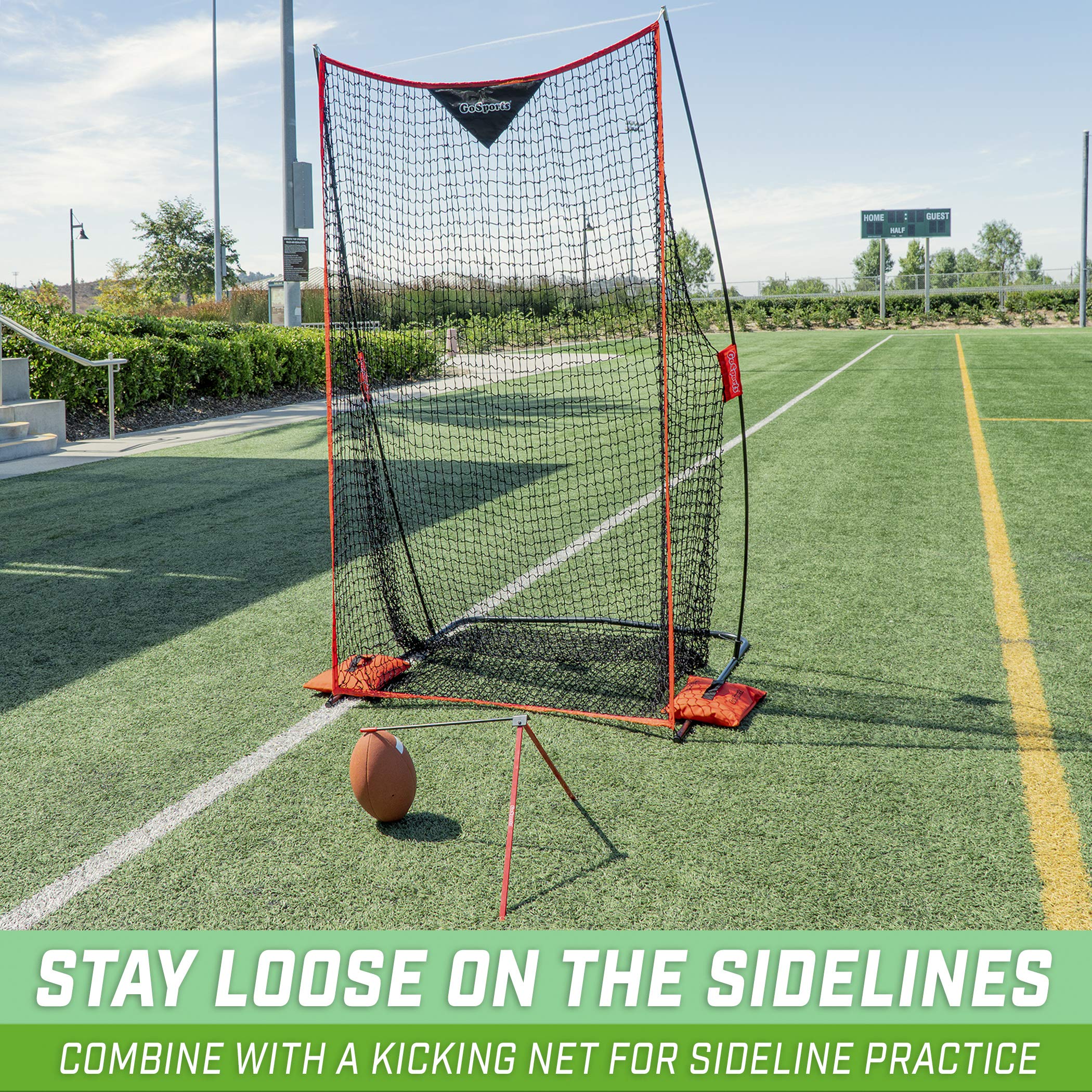 Gosports Football Kicking Tee Metal Place Kicking Stand For Field Goal Kicks - Portable Holder Compatible With All Football Size