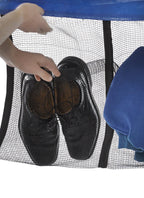 Upper Bounce Trampoline Shoe Storage Bag - Trampoline Storage Mesh Bag With 4 Straps  3 Pouch Toys, Shoes Organizer Bag  Travel,