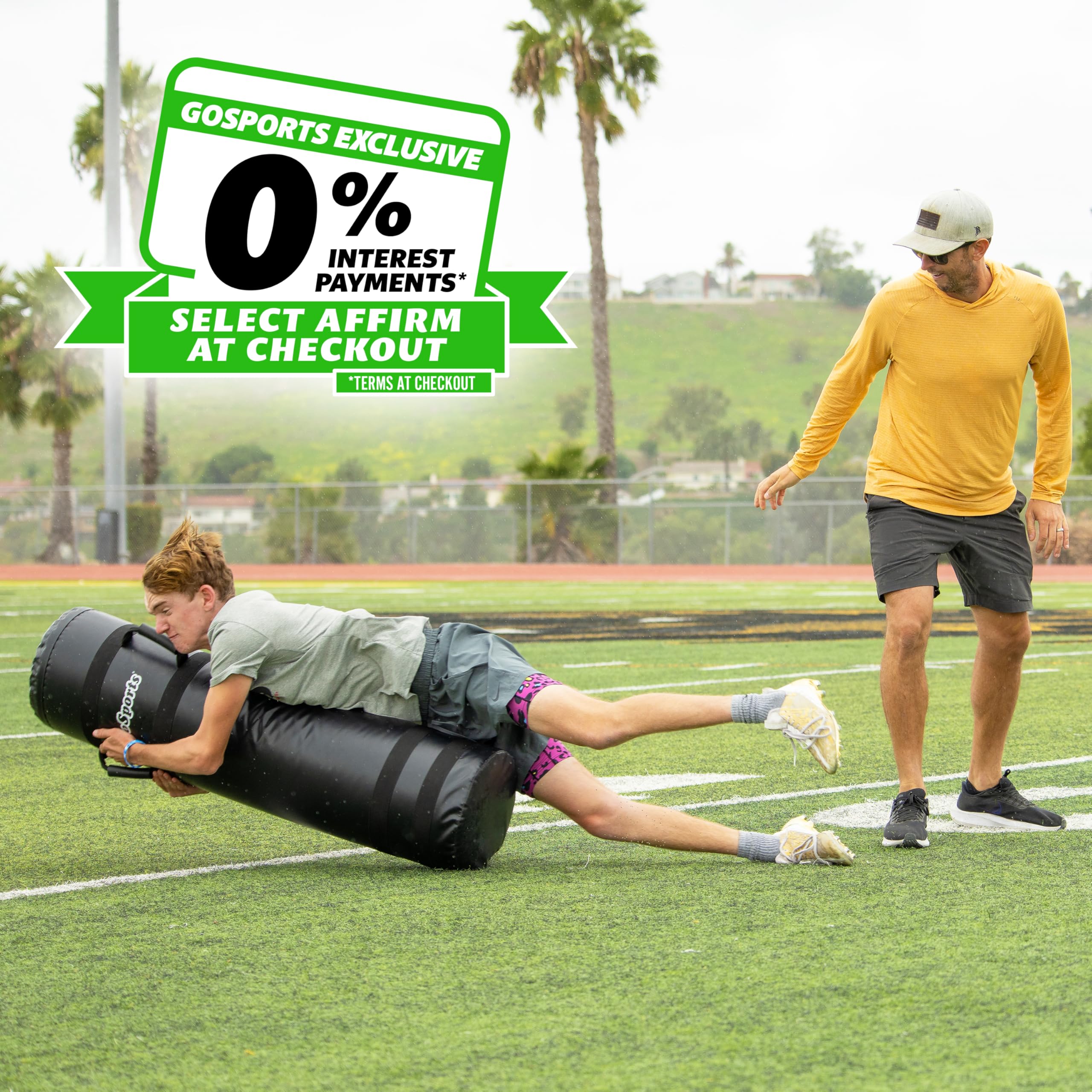 Gosports Heavy Duty Football Tackling Dummy - Training Equipment For Youth & College Football Practice - 4 Ft Xl Blocking Pad Fo