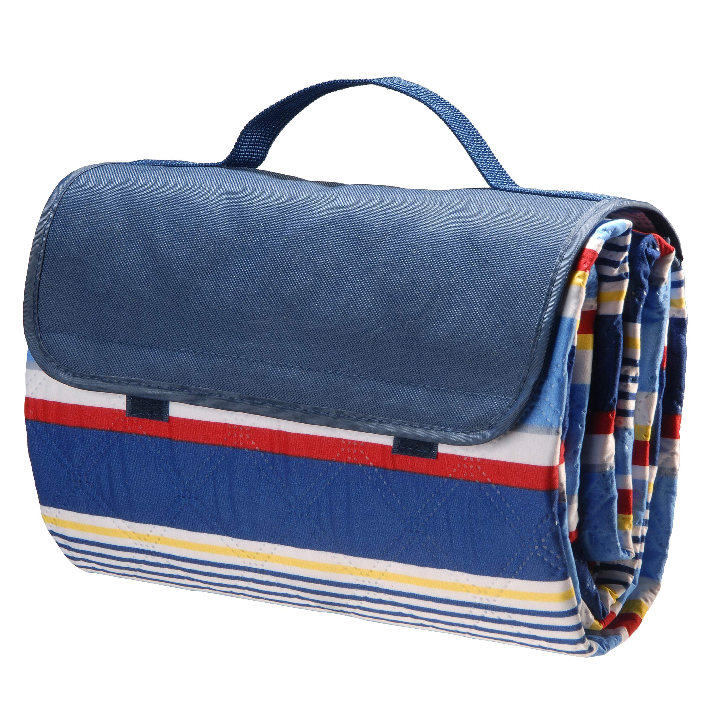 National Outdoor Living Multicolor Stripe RollUp Travel Blanket