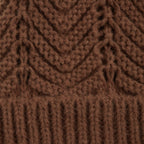 Cheveron Knit Hat - Brown
