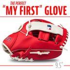 Franklin Sports Mlb Youth Teeball Glove + Foam Ball Set - Kids Los Angeles Angels Baseball + Teeball Mitt And Ball - Perfect Fir