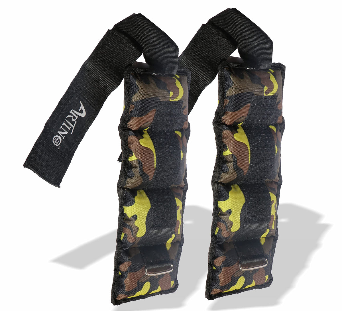 ARTINO Ankle Weights 3 kg (1.5 kg Each x 2 Pc), Adjustable Ankle Weight Camouflage