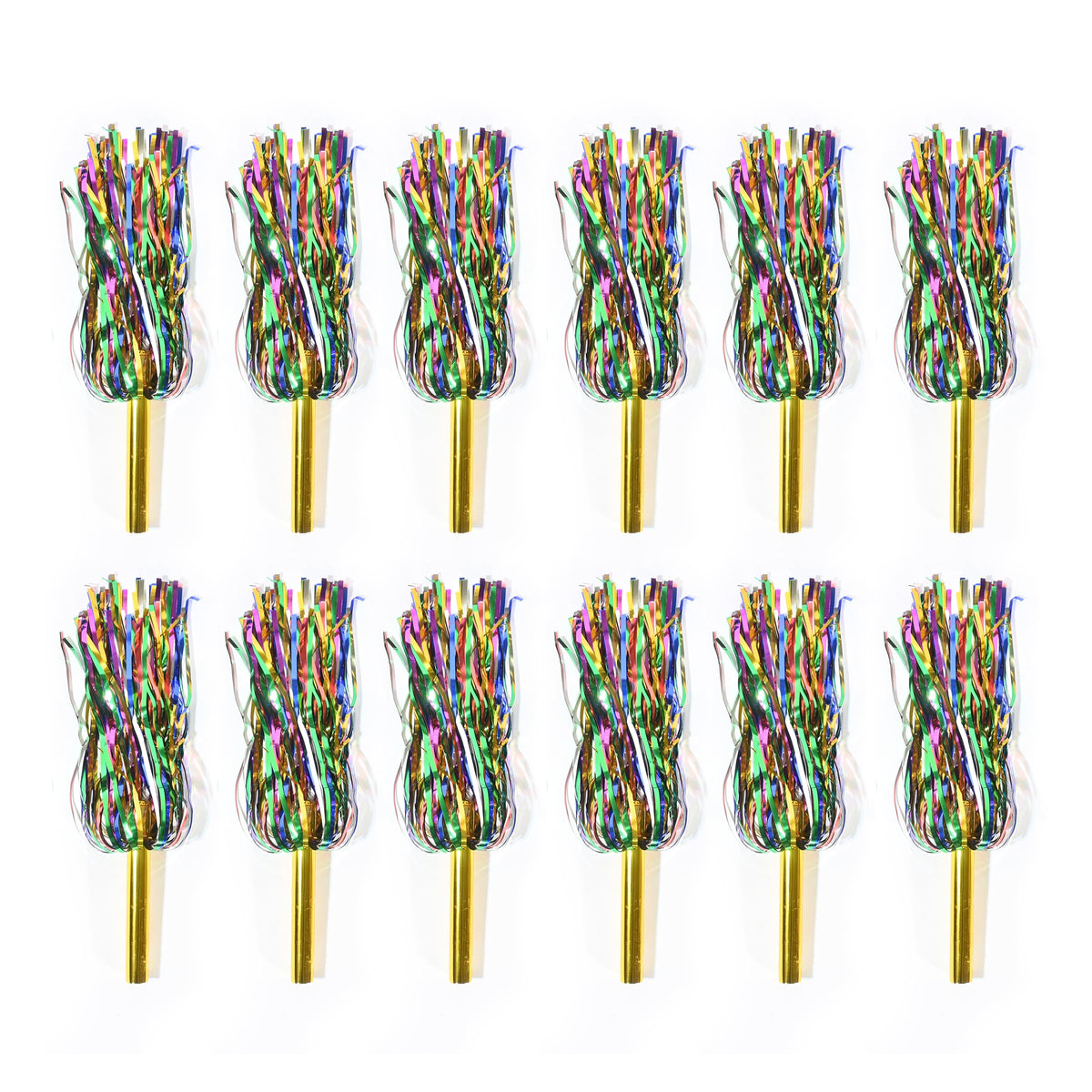 Amaroba ,12 Pc Pom Pom For School Dance , Cheerleaders Pom Pom For Kids And Adults 6 Set ( 12 Pc ) (Multi).