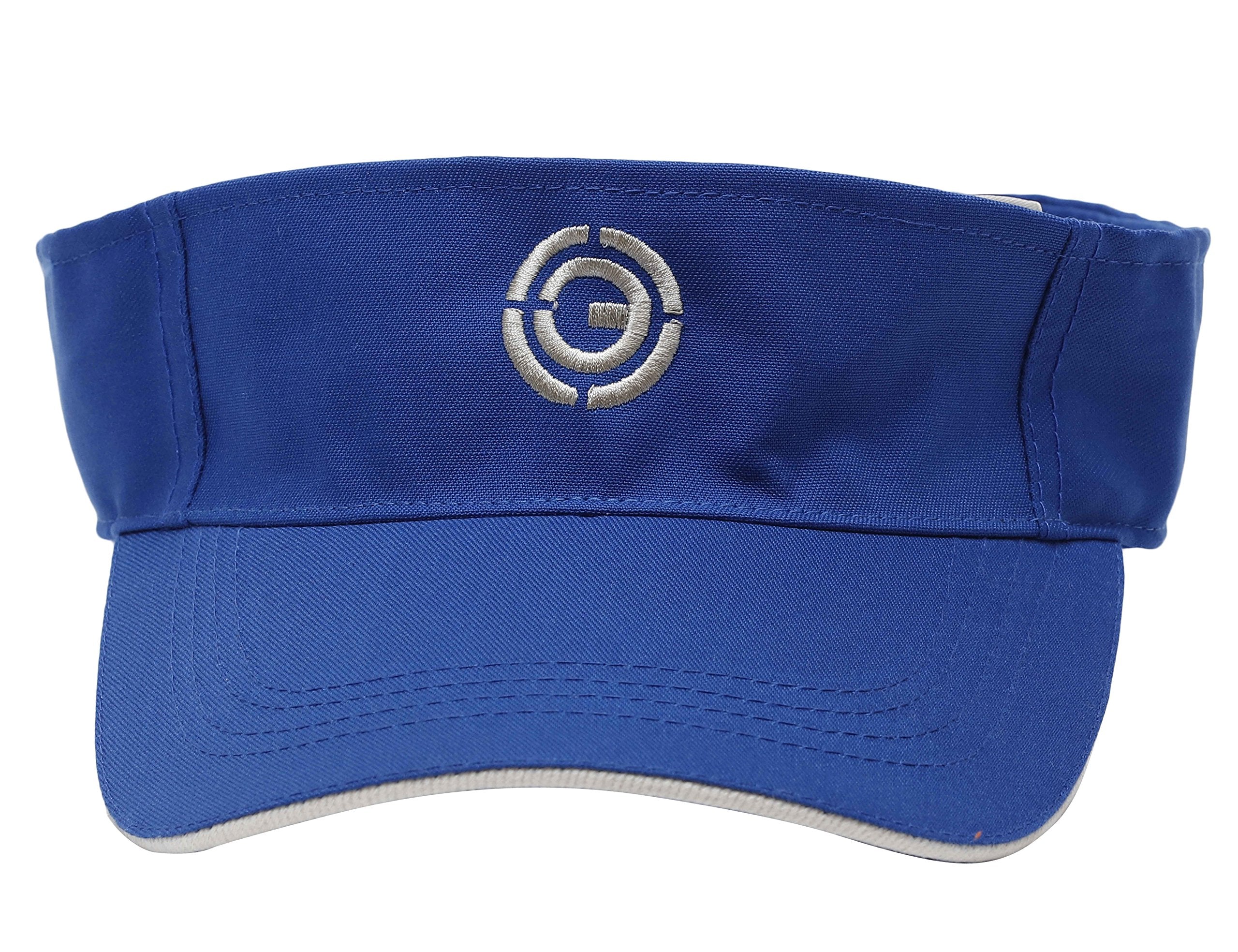 Ojass Summer Sun Visor Hats For Unisex Retractable Brim Adjustable Sun Protection Baseball Golf Tennis Cap Blue