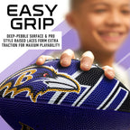Franklin Sports Nfl Baltimore Ravens Football - Youth Football - Mini 8.5'' Rubber Ball - Perfect For Kids - Team Logos And Colo