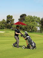 Sport-Brella Versa-Brella SPF 50+ Adjustable Umbrella with Universal Clamp, XL, Firebrick Red