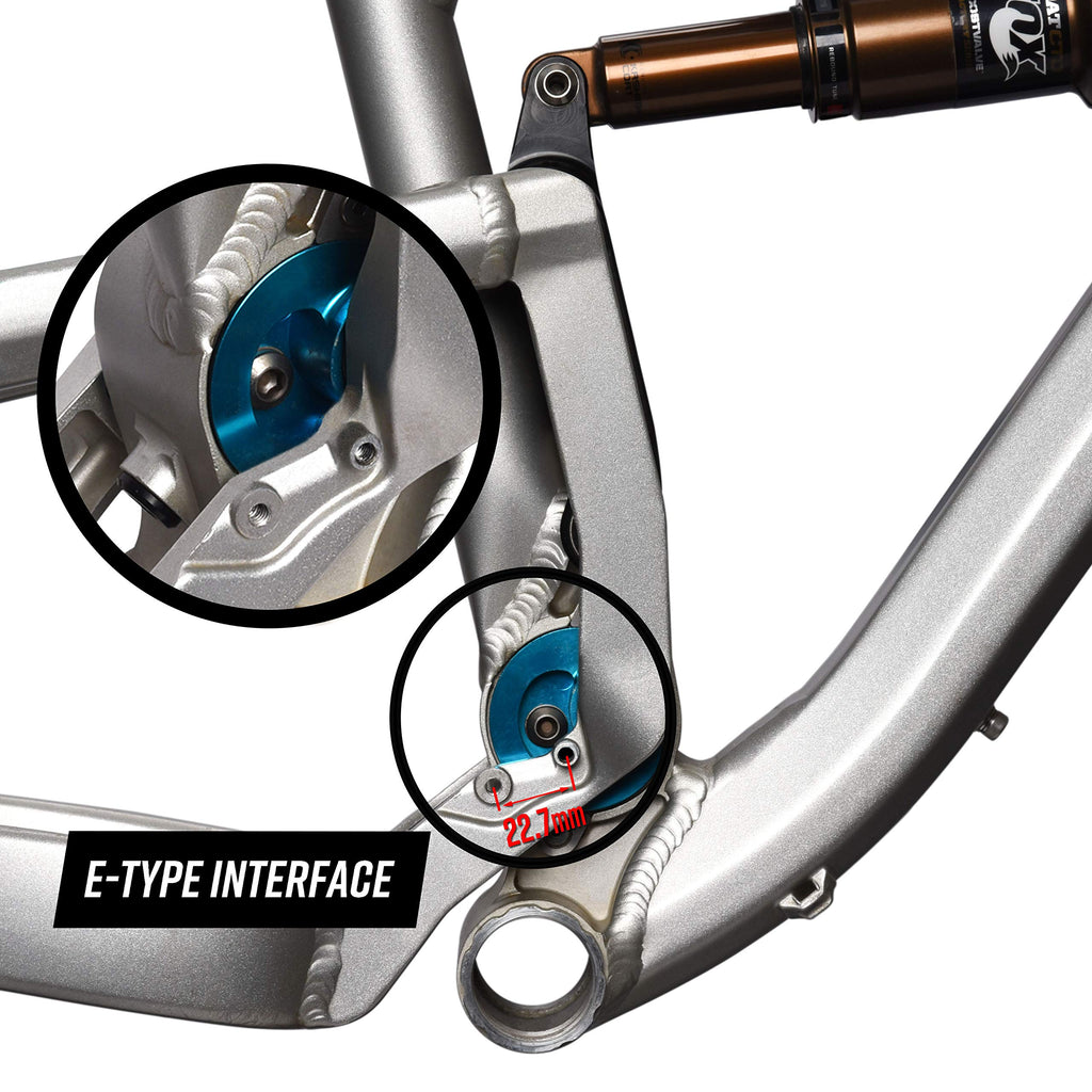 Funn Zippa Lite Mtb Chain Guide, E-Type Mount (Sram S3 Compatible), 26T-36T, Bicycle Chain Protector