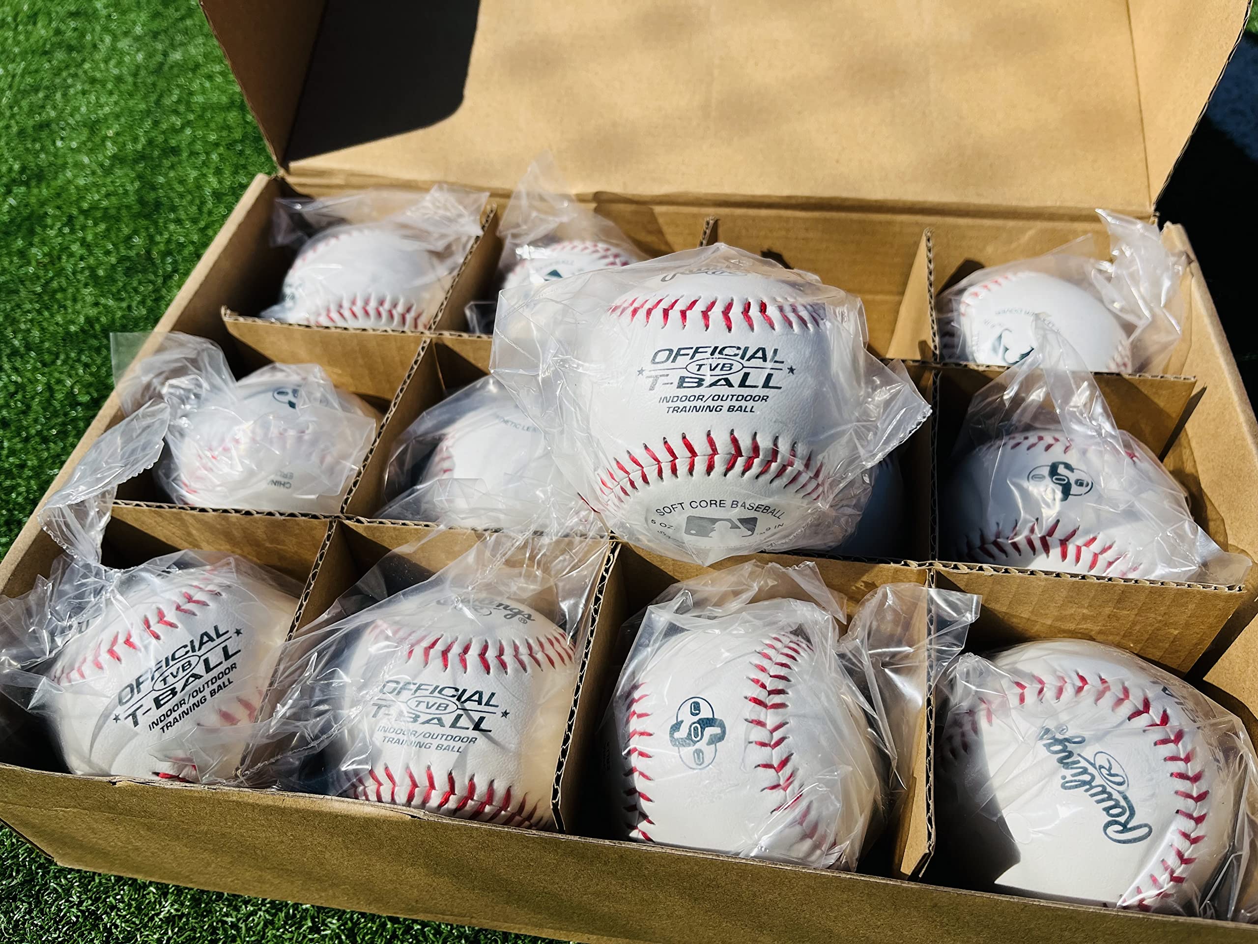 Rawlings  Official T-Balls  Tvb  Youth/6U  12 Count  Sponge Rubber Core  Indoor/Outdoor