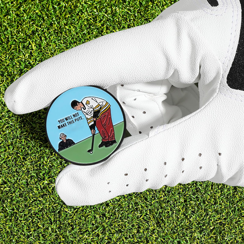 Jiaowei Enamel Golf Ball Marker With Magnetic Hat Clip - Funny Golf Accessories - Great Gift For Golf Lovers - You Will Not Make