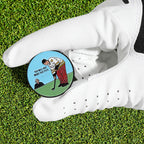 Jiaowei Enamel Golf Ball Marker With Magnetic Hat Clip - Funny Golf Accessories - Great Gift For Golf Lovers - You Will Not Make