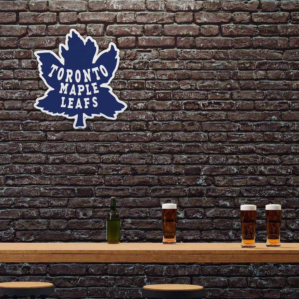Rico Industries Nhl Toronto Maple Leafs Retro Shape Cut Pennant - Home And Living Room D  Cor - Soft Felt Ez To Hang