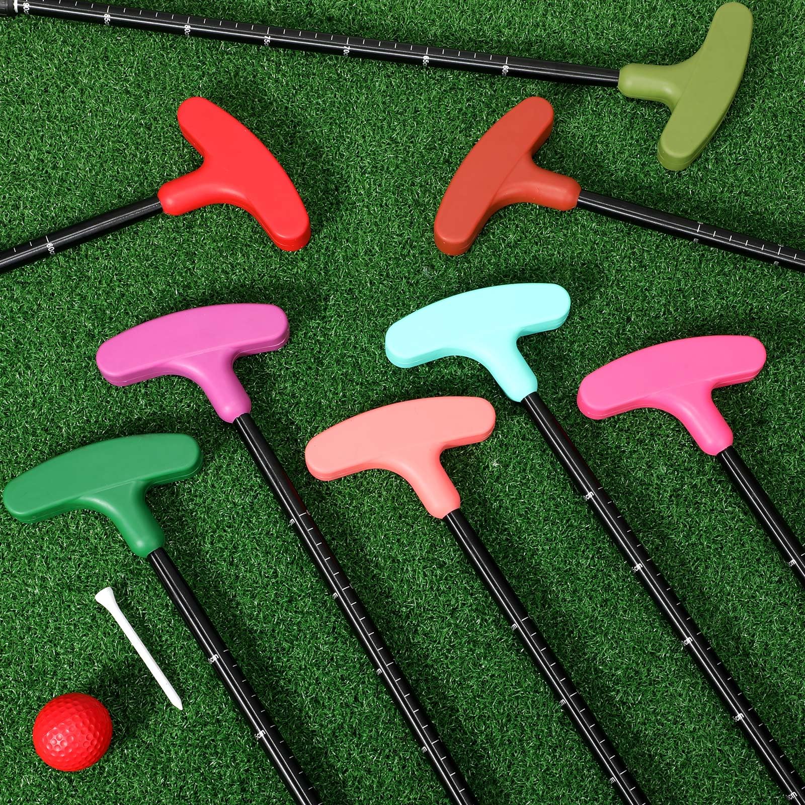 Wettarn 6 Set Golf Putters For Men And Women Two Way Mini Golf Putter With 6 Golf Balls Kids Putter Bulk For Right Or Left Hande