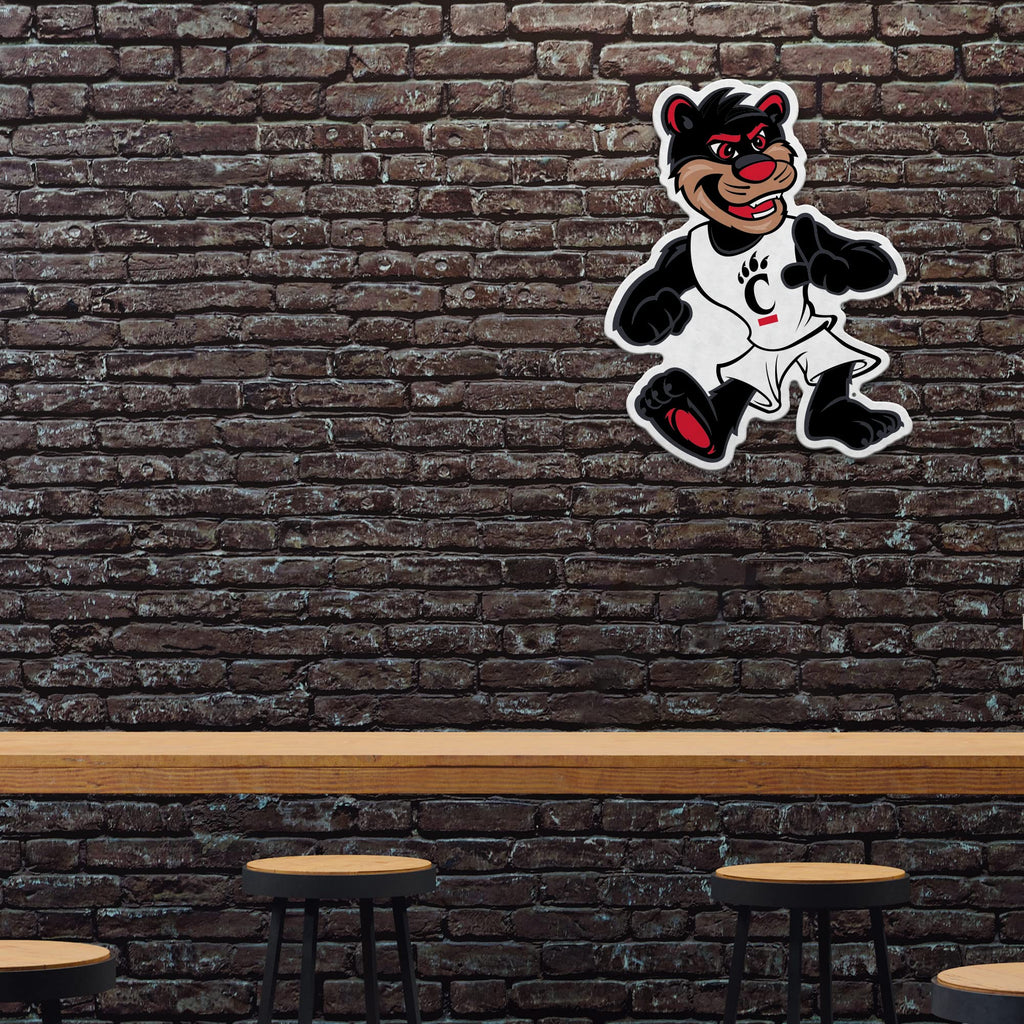 Rico Industries Ncaa Cincinnati Bearcats Mascot Shape Cut Pennant - Home And Living Room D  Cor - Soft Felt Ez To Hang